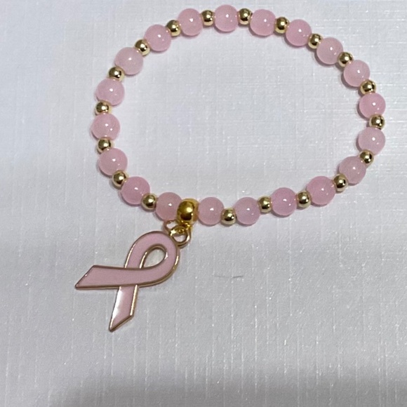 Rose Quartz charm bracelet - Picture 1 of 1